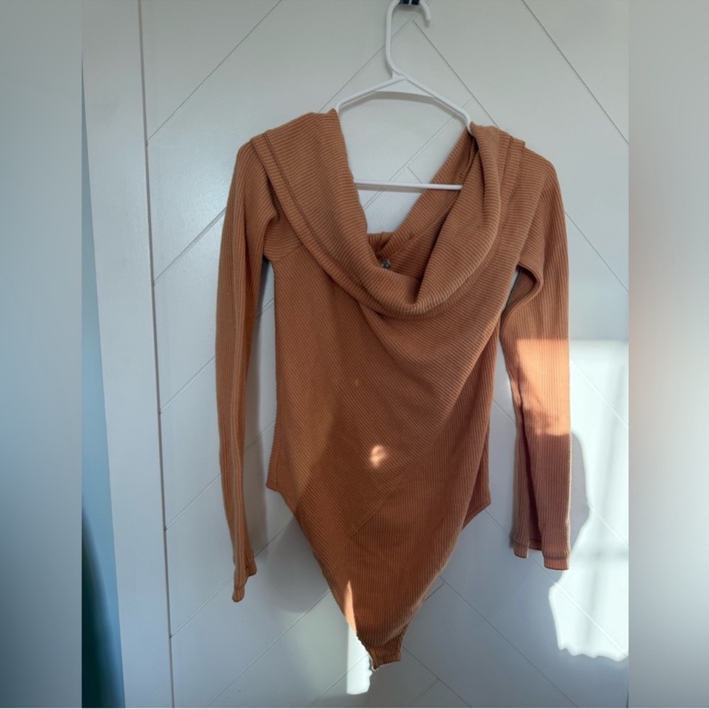 Free People Intimately FP Autumn Cozy Bodysuit In Toasted Size: XL NWOT - Picture 4 of 9
